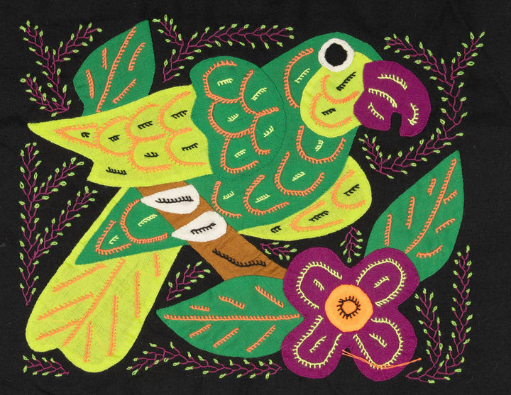 Multi-Color Parrot Bird Green And Purple Molita