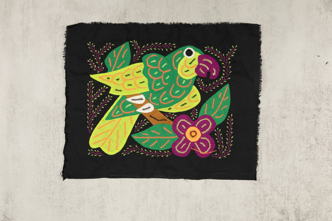 Multi-Color Parrot Bird Green And Purple Molita