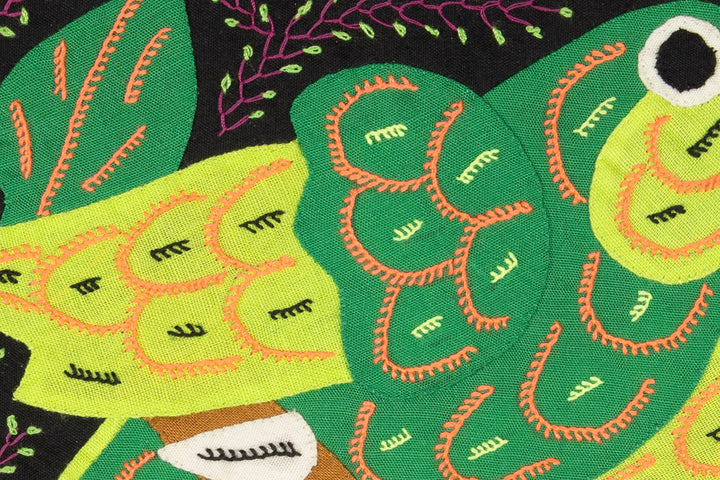 Multi-Color Parrot Bird Green And Purple Molita