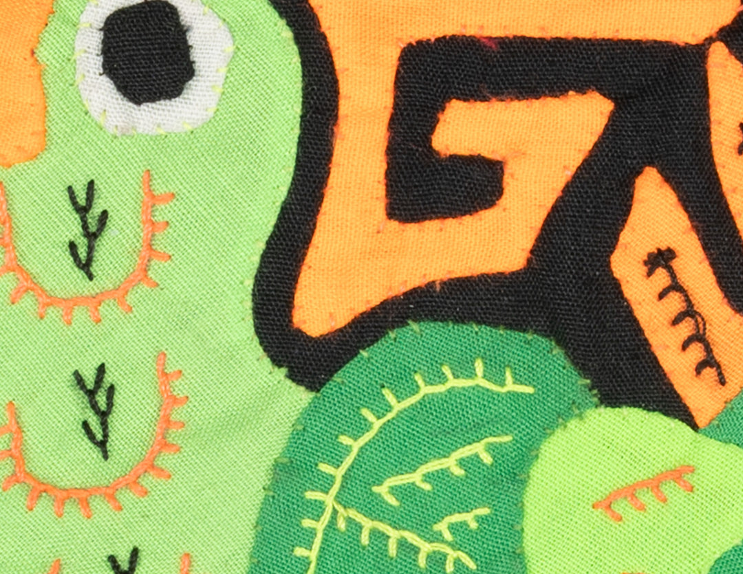 Multicolor Green And Orange Bird Molita