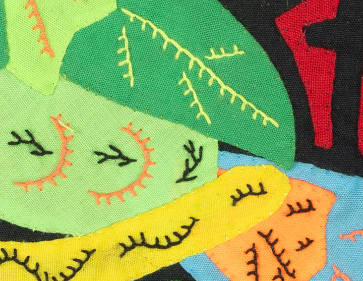 Multicolor Green And Orange Bird Molita