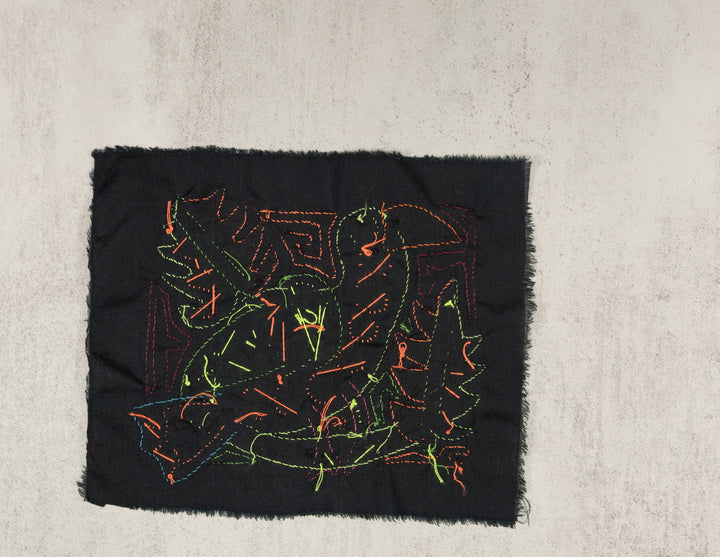 Multicolor Green And Orange Bird Molita