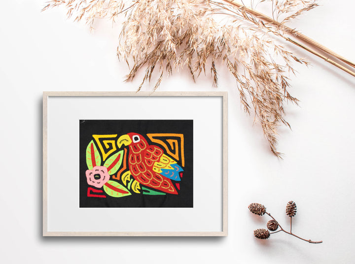 Multicolor Blue And Red Bird Molita