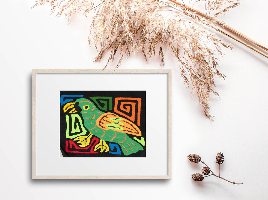 Multicolor Orange And Green Bird Molita