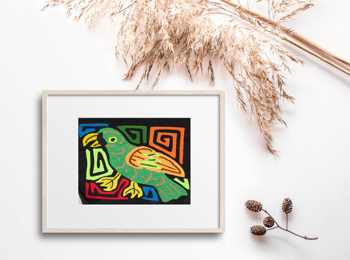 Multicolor Orange And Green Bird Molita