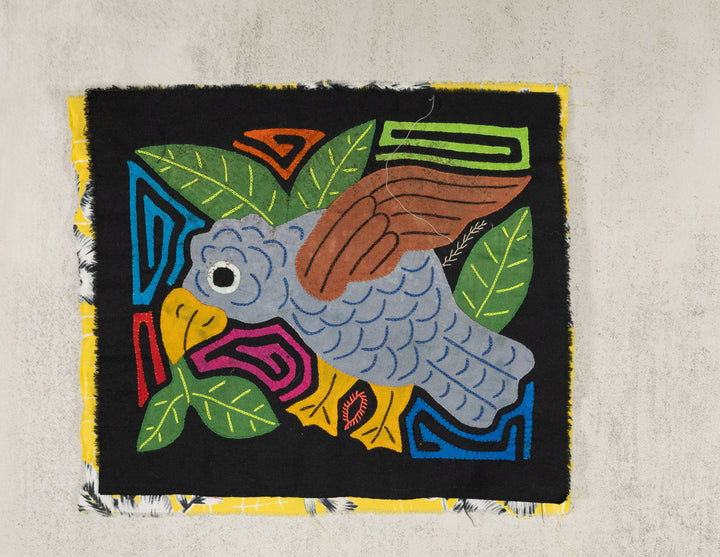 Multicolor Bird Gray And Green Molita