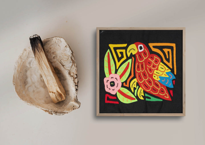 Multicolor Blue And Red Bird Molita