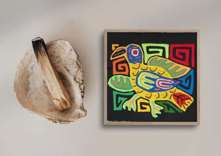 Multicolor Yellow Blue And Green Bird Molita