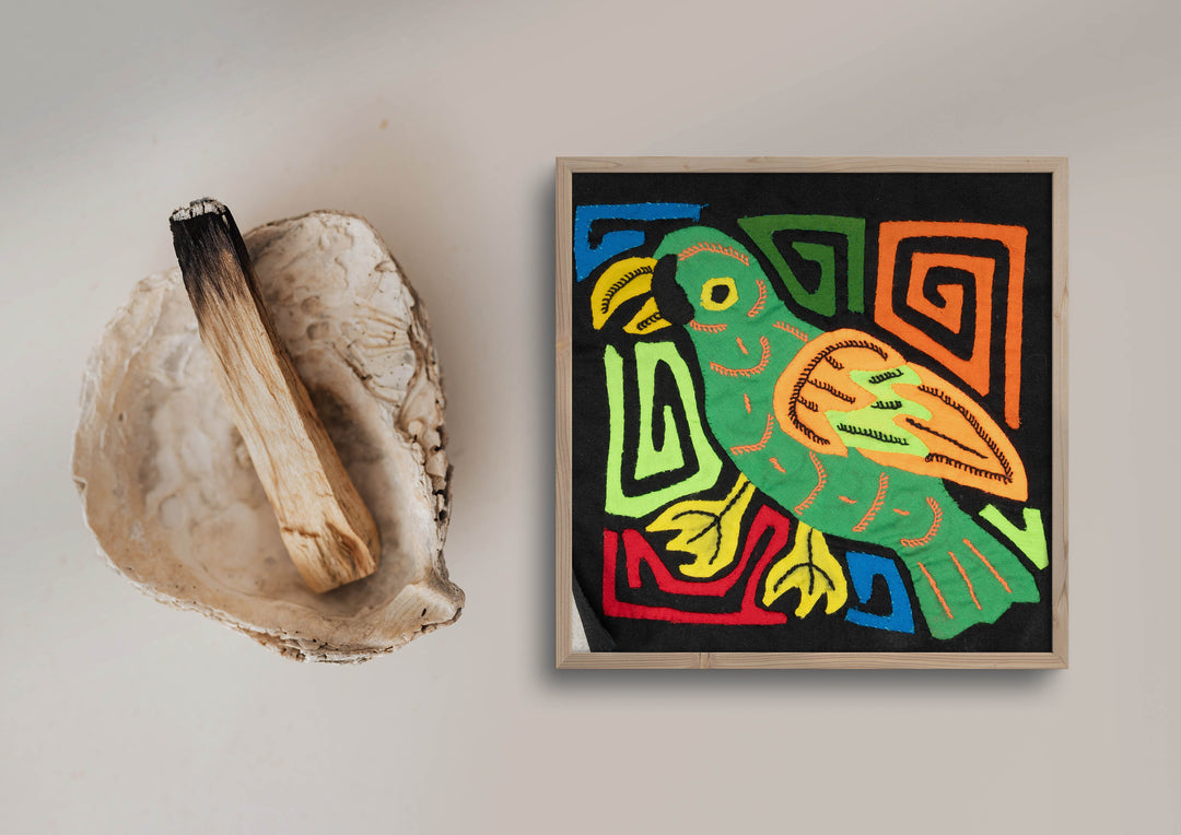 Multicolor Orange And Green Bird Molita