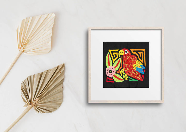 Multicolor Blue And Red Bird Molita