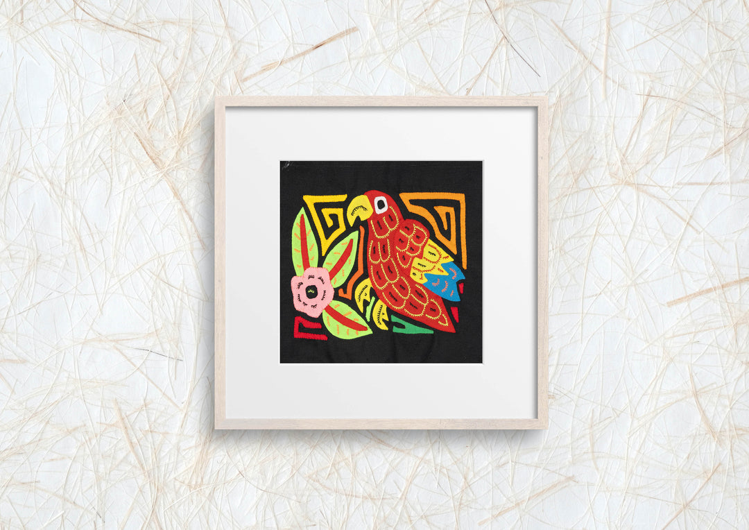 Multicolor Blue And Red Bird Molita