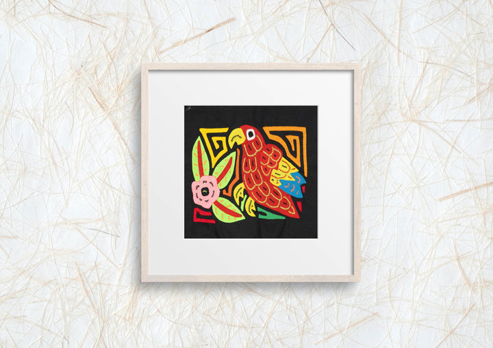 Multicolor Blue And Red Bird Molita