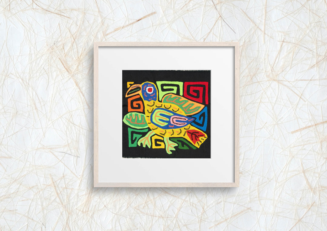 Multicolor Yellow Blue And Green Bird Molita