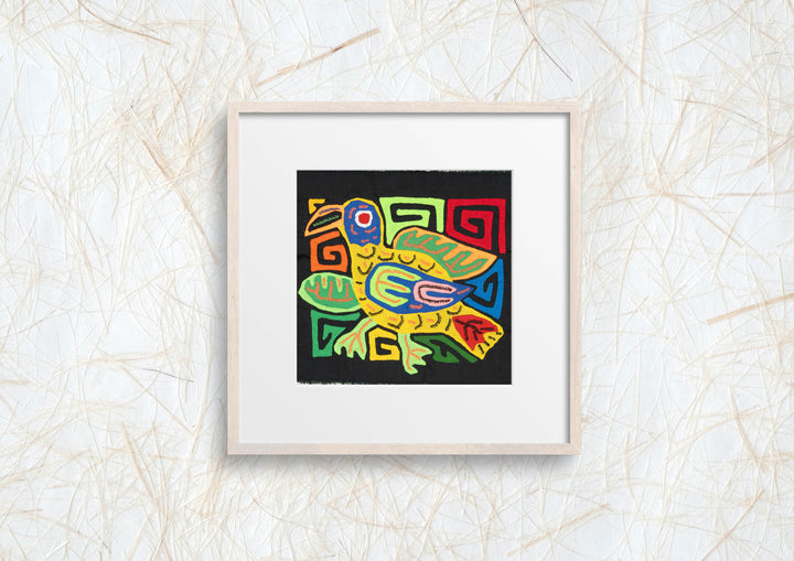 Multicolor Yellow Blue And Green Bird Molita