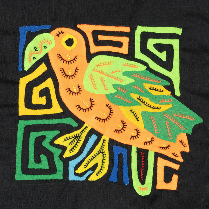 Multicolor Green And Orange Bird Molita