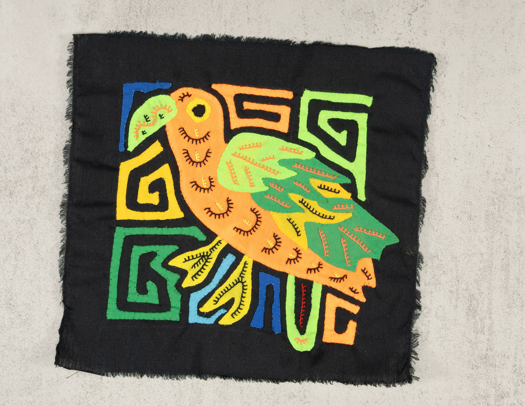 Multicolor Green And Orange Bird Molita