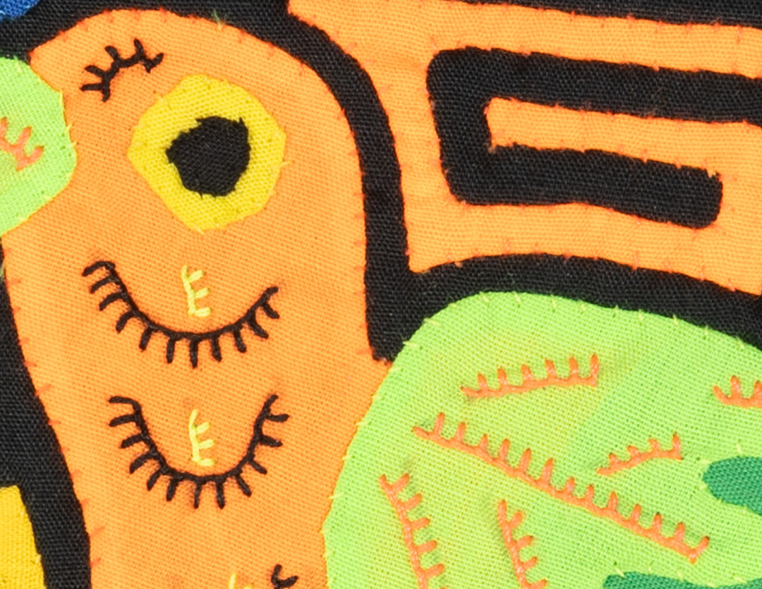 Multicolor Green And Orange Bird Molita