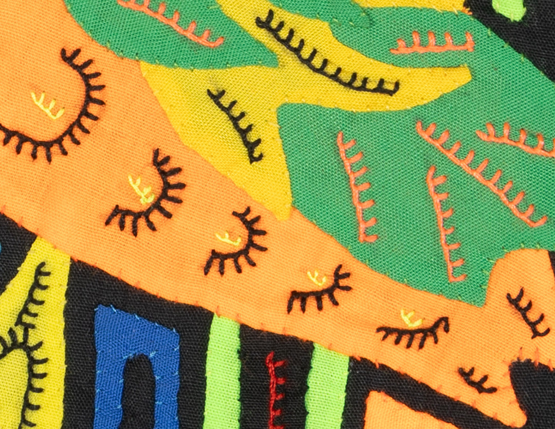 Multicolor Green And Orange Bird Molita