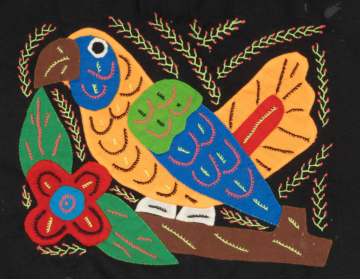 Multicolor Bird Orange And Blue Molita