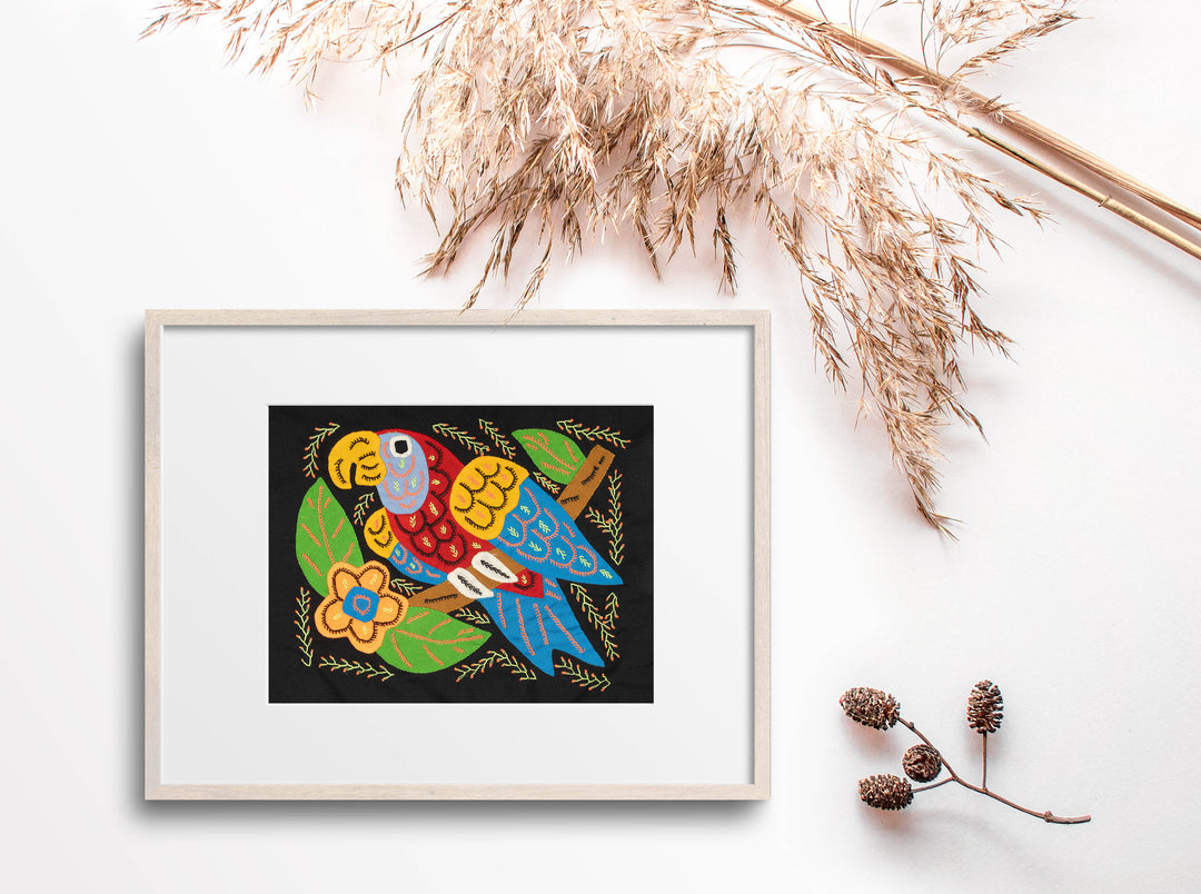 Multicolor Parrot Bird Red And Blue Molita