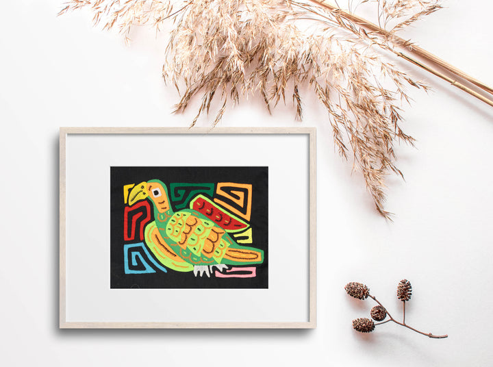 Multicolor Orange Red And Green Bird Molita