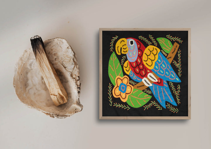 Multicolor Parrot Bird Red And Blue Molita