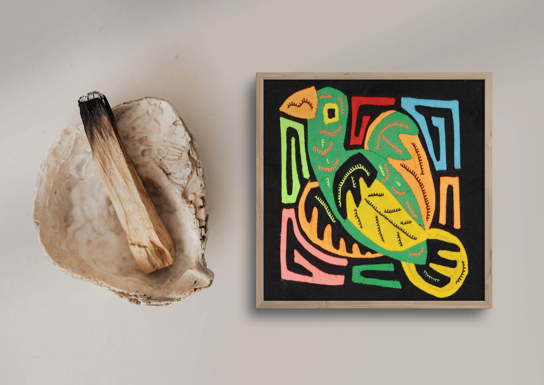 Multicolor Green Orange And Yellow Bird Molita