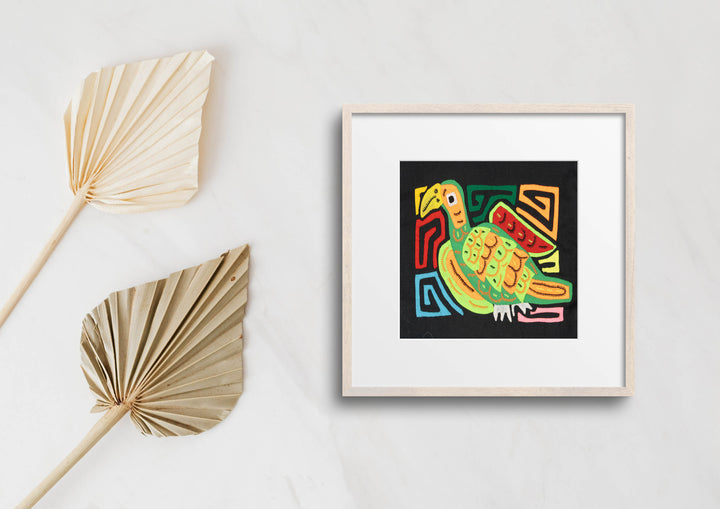 Multicolor Orange Red And Green Bird Molita