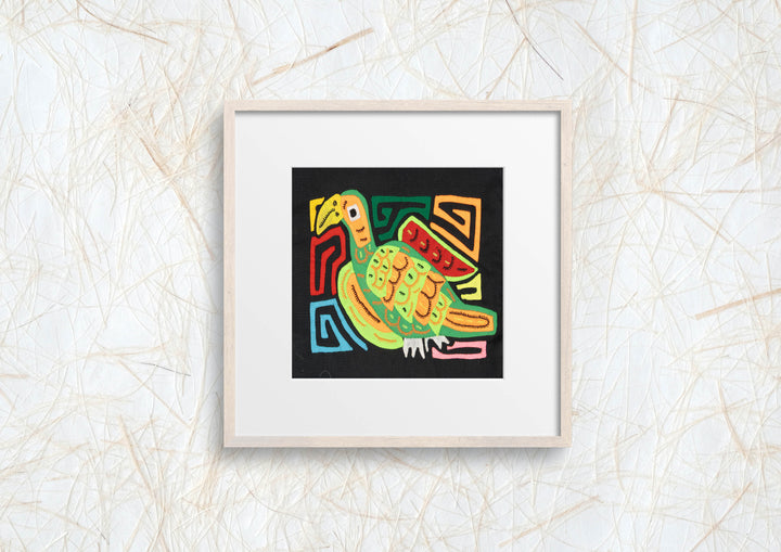 Multicolor Orange Red And Green Bird Molita