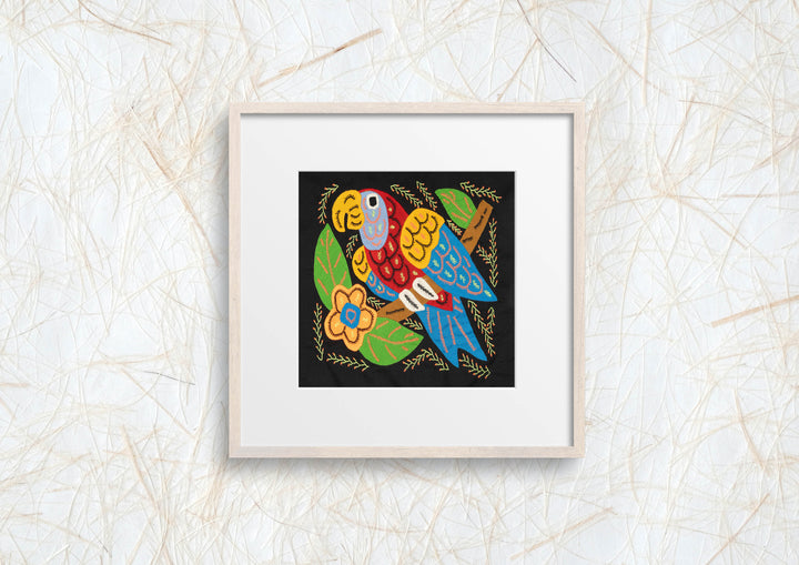 Multicolor Parrot Bird Red And Blue Molita