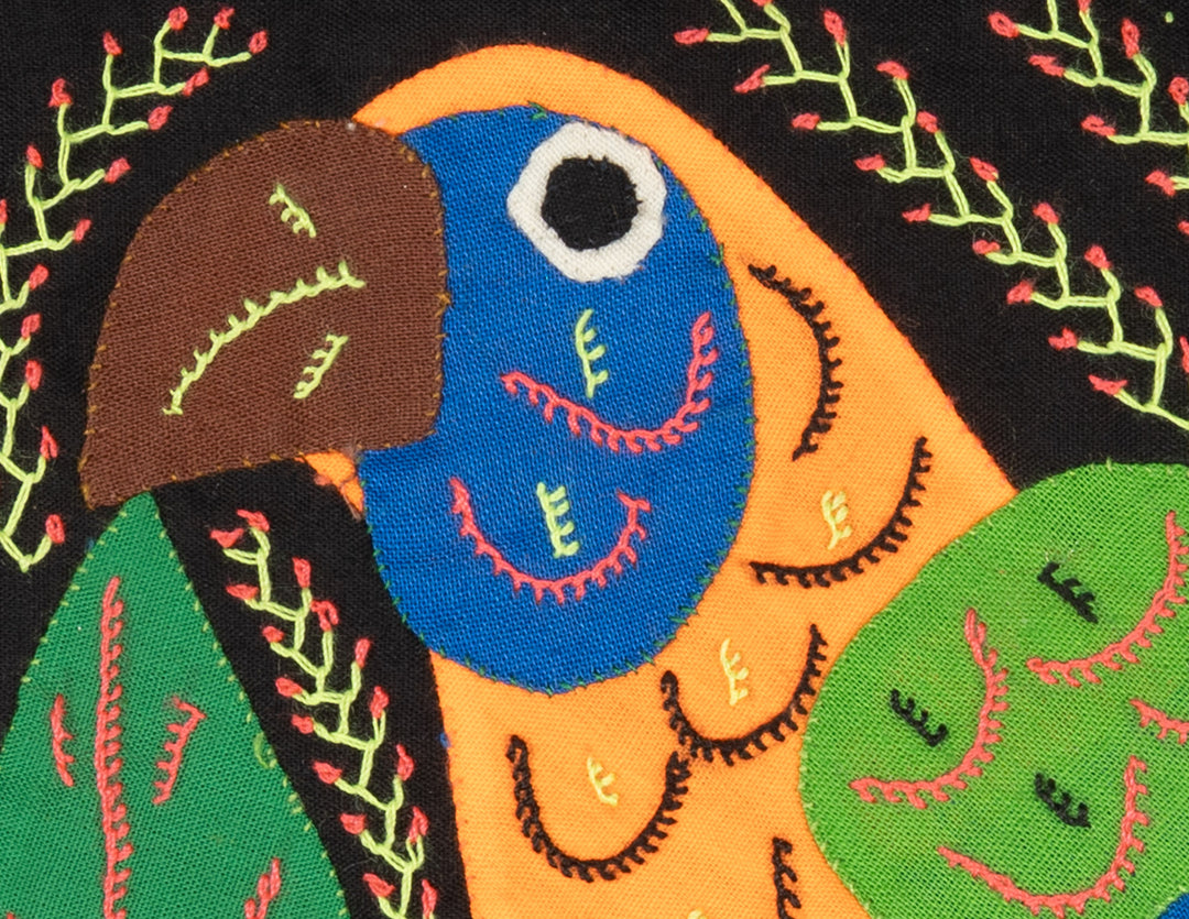 Multicolor Bird Orange And Blue Molita