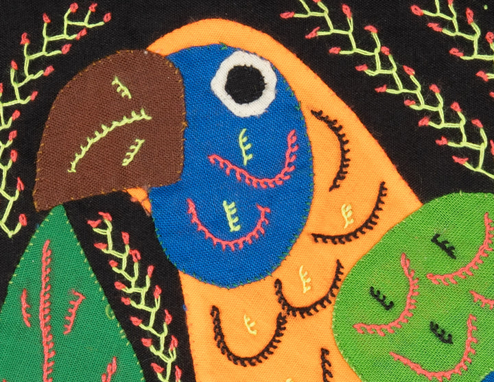 Multicolor Bird Orange And Blue Molita