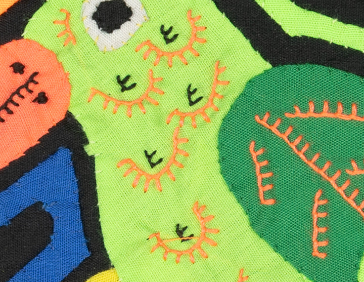 Multicolor Green And Orange Bird Molita