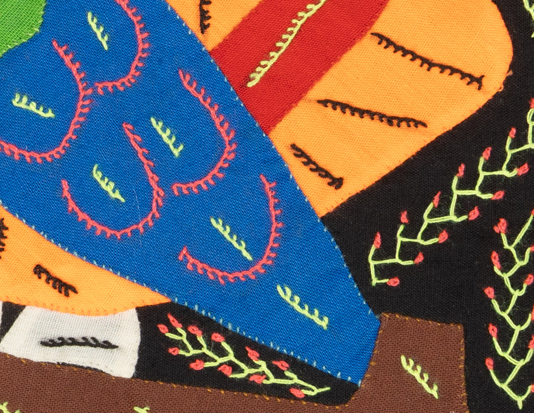 Multicolor Bird Orange And Blue Molita