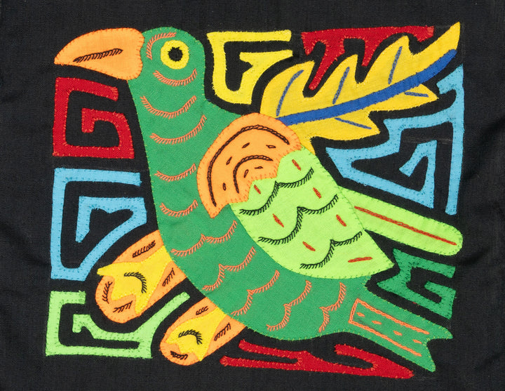 Multicolor Green And Orange Bird Molita