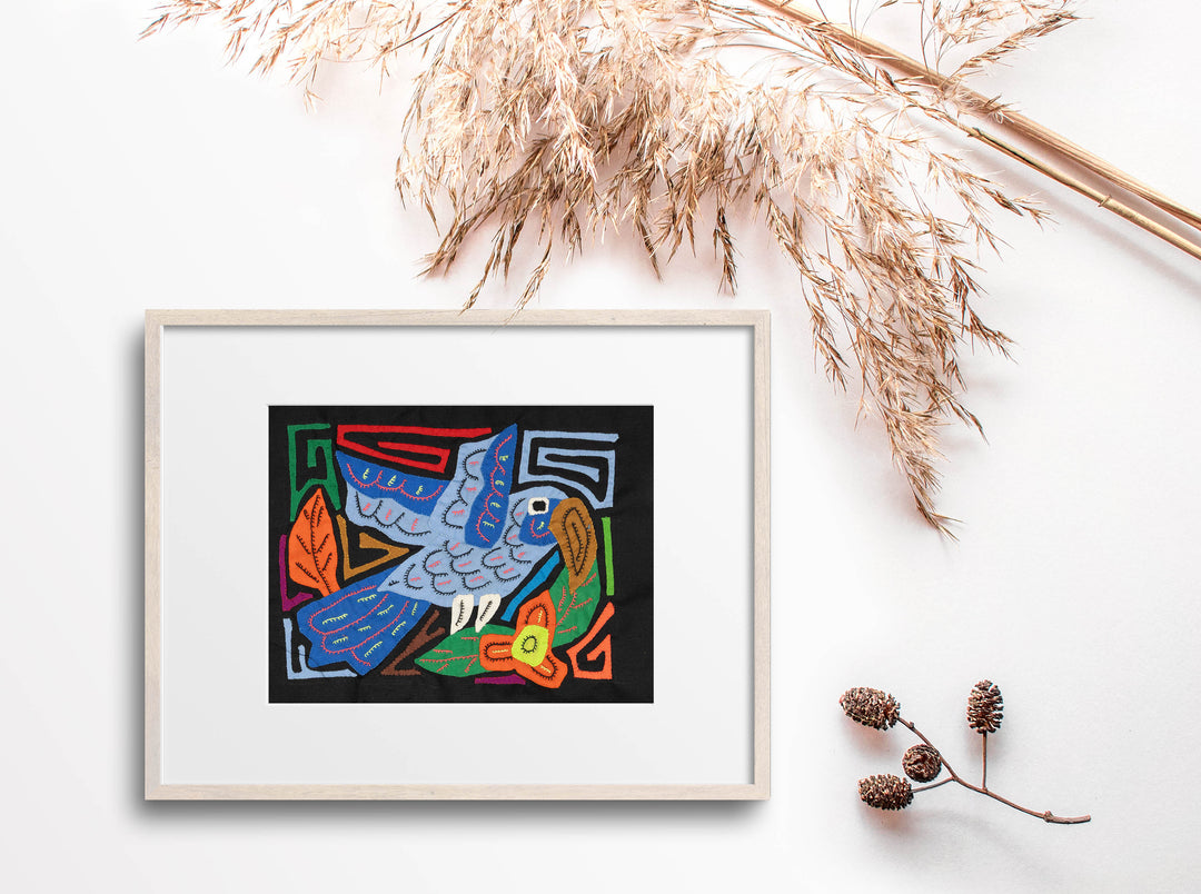 Multicolor Parrot Bird Orange And Blue Molita