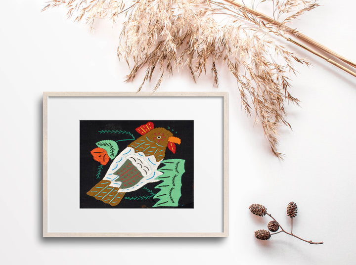 Multicolor White And Brown Bird Molita