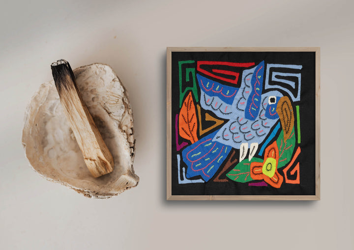 Multicolor Parrot Bird Orange And Blue Molita