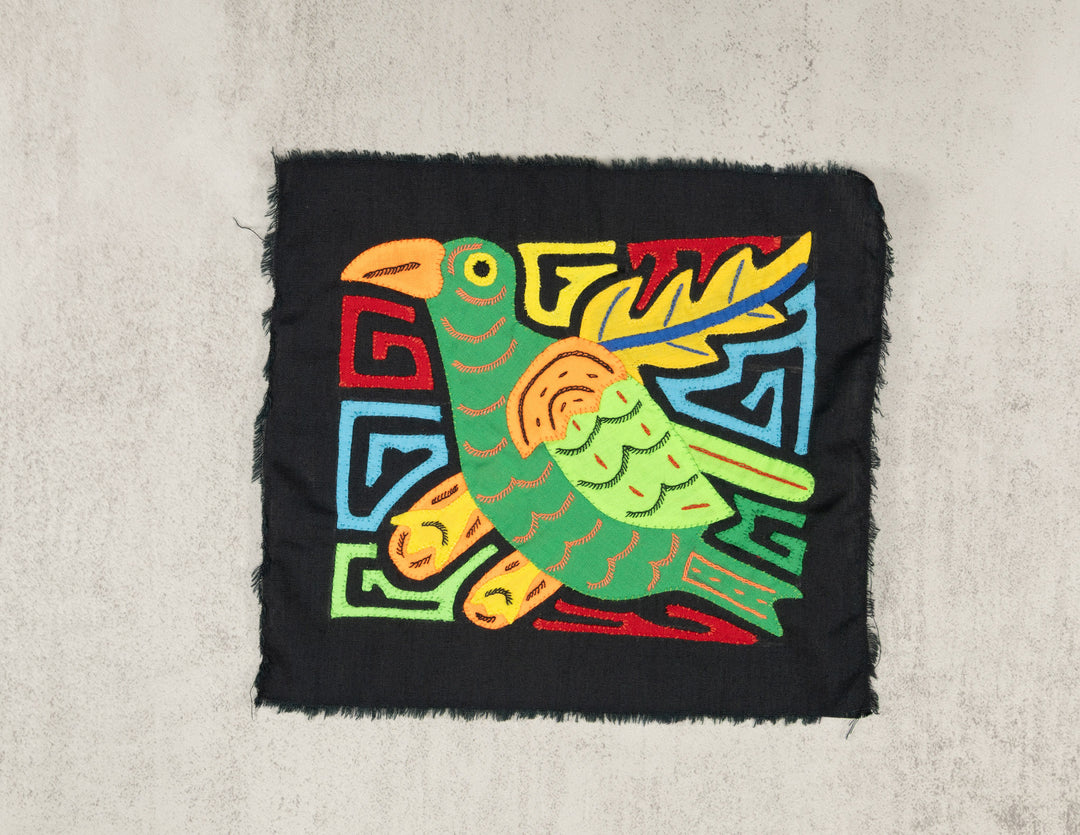 Multicolor Green And Orange Bird Molita