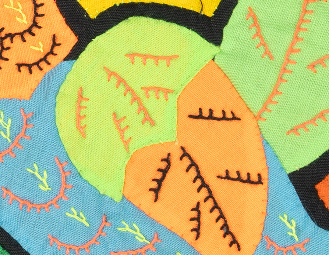 Multicolor Blue And Orange Bird Molita