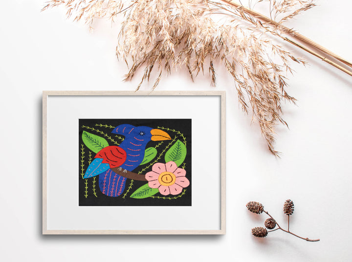 Multicolor Blue And Green Bird Molita