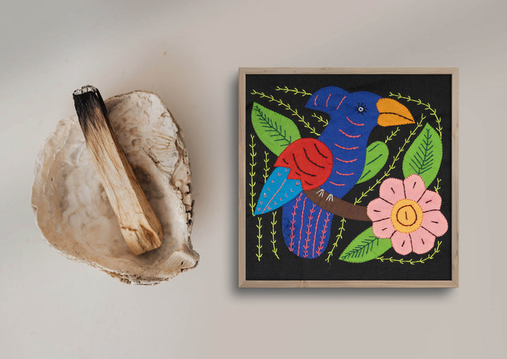 Multicolor Blue And Green Bird Molita