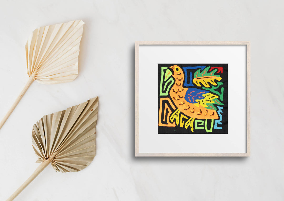 Multicolor Blue Orange And Yellow Bird Molita