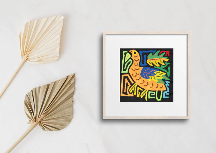 Multicolor Blue Orange And Yellow Bird Molita