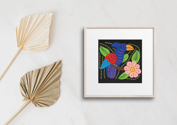 Multicolor Blue And Green Bird Molita