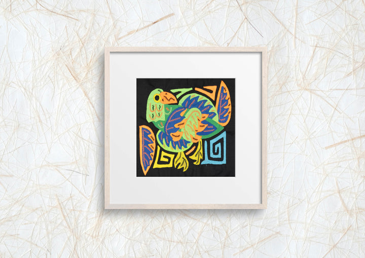 Multicolor Orange Green And Blue Bird Molita