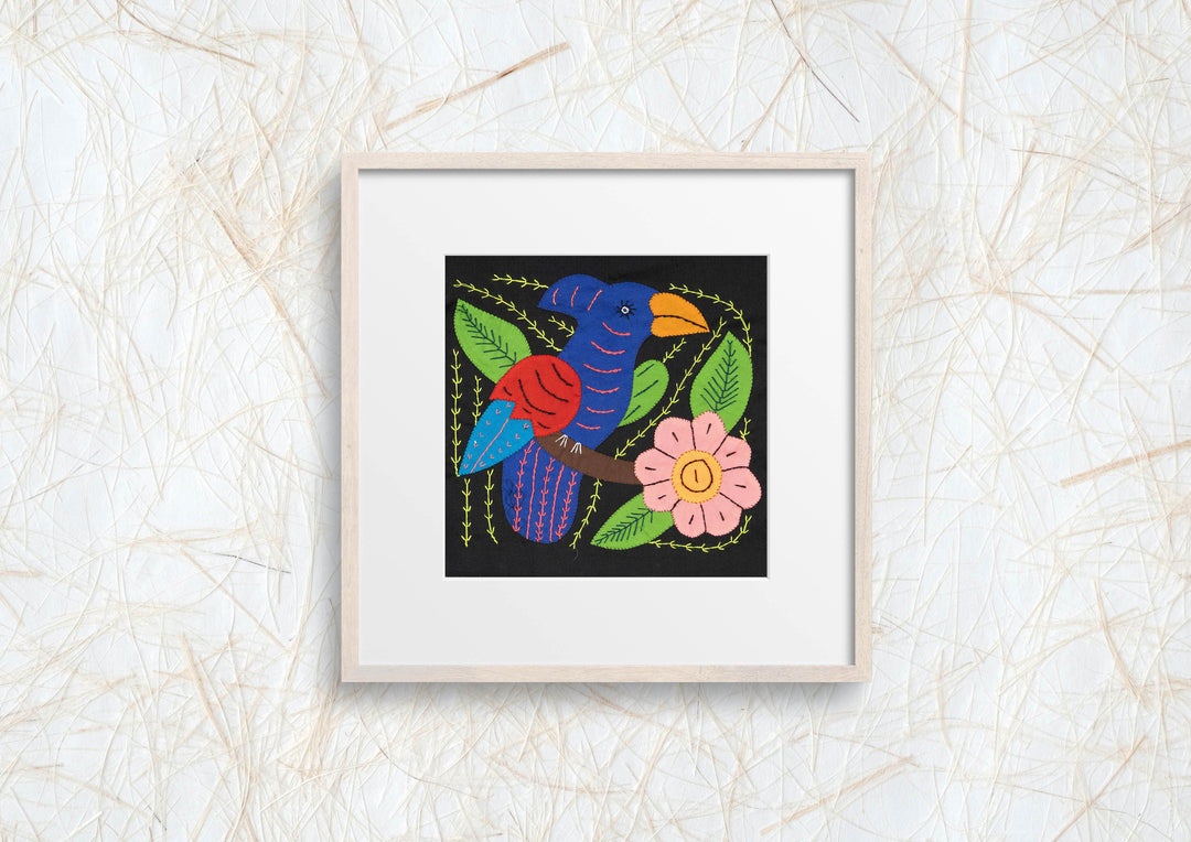 Multicolor Blue And Green Bird Molita