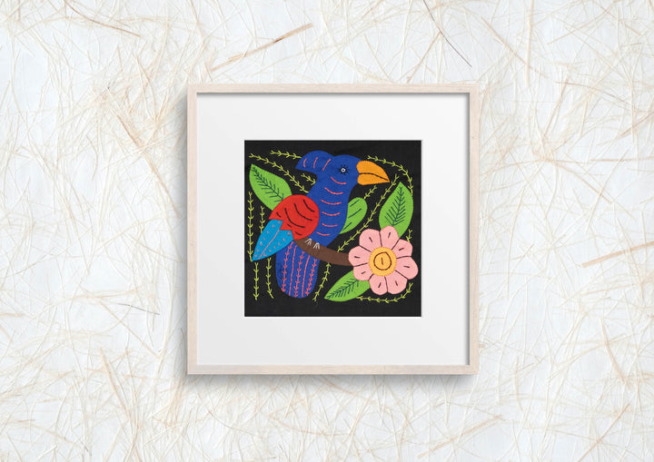 Multicolor Blue And Green Bird Molita