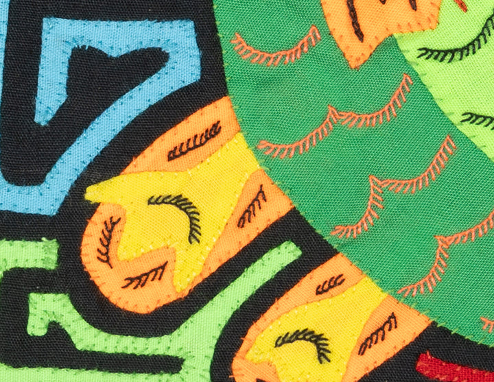 Multicolor Green And Orange Bird Molita