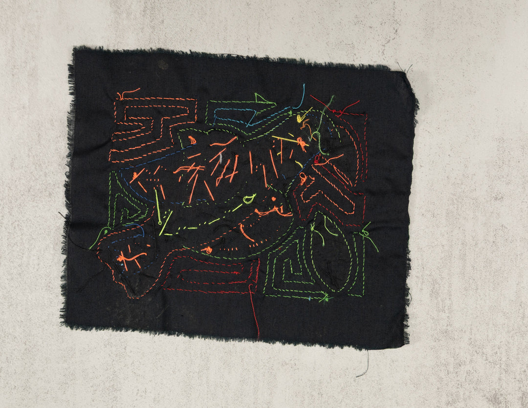 Multicolor Black Blue And Orange Bird Molita